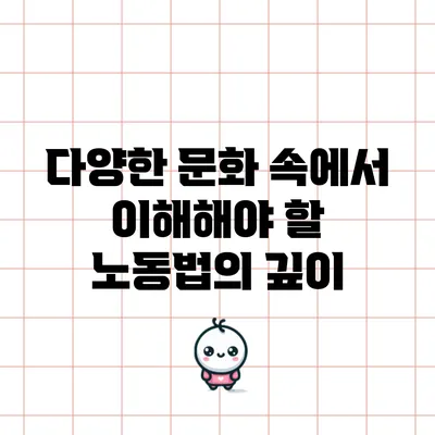 다양한 문화 속에서 이해해야 할 노동법의 깊이