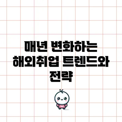 매년 변화하는 해외취업 트렌드와 전략