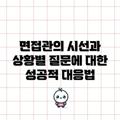 면접관의 시선과 상황별 질문에 대한 성공적 대응법