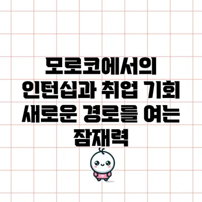 모로코에서의 인턴십과 취업 기회: 새로운 경로를 여는 잠재력