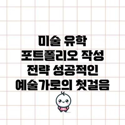 미술 유학 포트폴리오 작성 전략: 성공적인 예술가로의 첫걸음