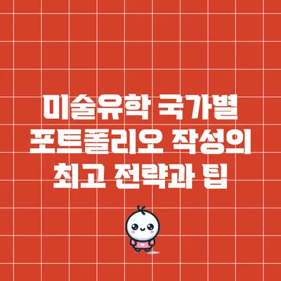 미술유학 국가별 포트폴리오 작성의 최고 전략과 팁
