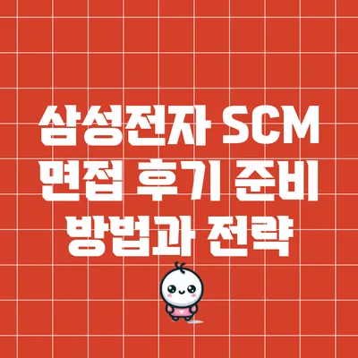삼성전자 SCM 면접 후기: 준비 방법과 전략