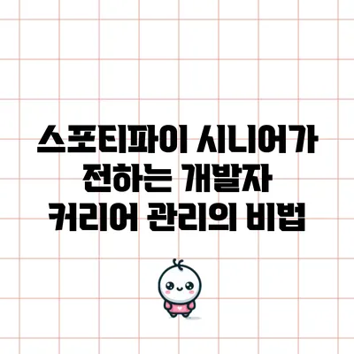 스포티파이 시니어가 전하는 개발자 커리어 관리의 비법