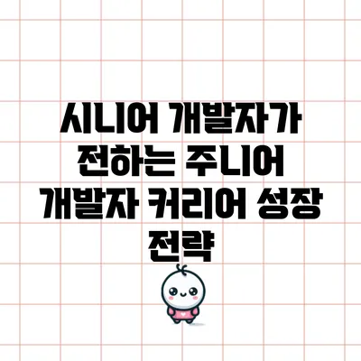 시니어 개발자가 전하는 주니어 개발자 커리어 성장 전략