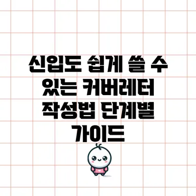 신입도 쉽게 쓸 수 있는 커버레터 작성법: 단계별 가이드