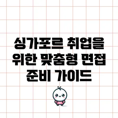 싱가포르 취업을 위한 맞춤형 면접 준비 가이드