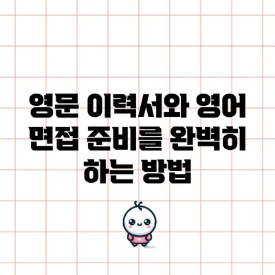 영문 이력서와 영어 면접 준비를 완벽히 하는 방법