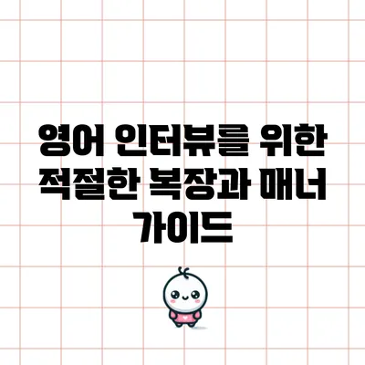 영어 인터뷰를 위한 적절한 복장과 매너 가이드