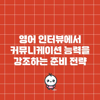영어 인터뷰에서 커뮤니케이션 능력을 강조하는 준비 전략