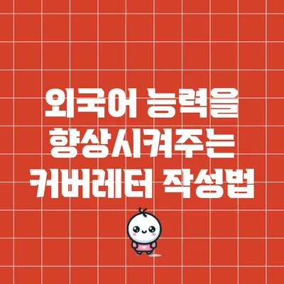 외국어 능력을 향상시켜주는 커버레터 작성법
