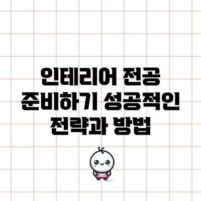 인테리어 전공 준비하기: 성공적인 전략과 방법
