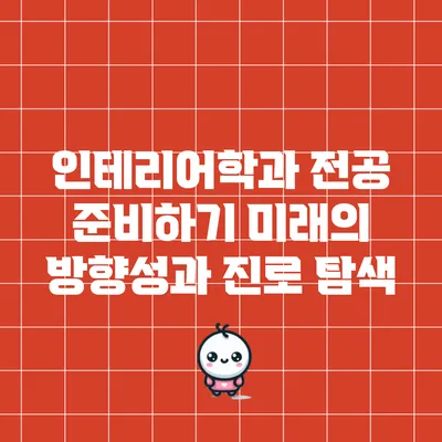 인테리어학과 전공 준비하기: 미래의 방향성과 진로 탐색