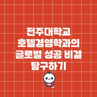 전주대학교 호텔경영학과의 글로벌 성공 비결 탐구하기