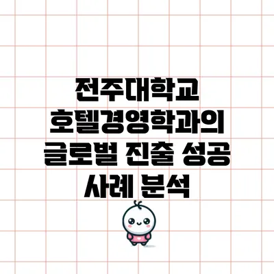 전주대학교 호텔경영학과의 글로벌 진출 성공 사례 분석