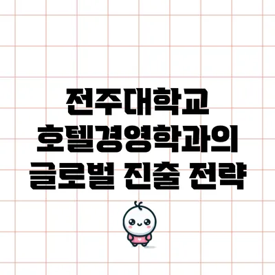 전주대학교 호텔경영학과의 글로벌 진출 전략