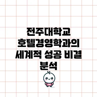 전주대학교 호텔경영학과의 세계적 성공 비결 분석