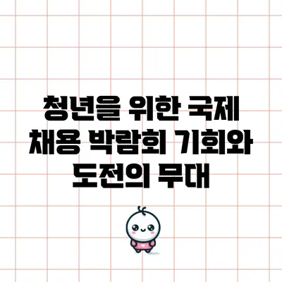 청년을 위한 국제 채용 박람회: 기회와 도전의 무대