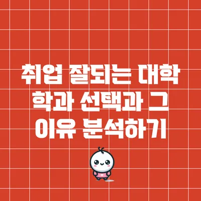 취업 잘되는 대학 학과 선택과 그 이유 분석하기