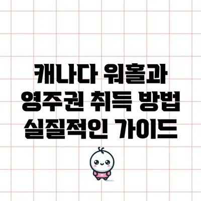 캐나다 워홀과 영주권 취득 방법: 실질적인 가이드