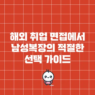 해외 취업 면접에서 남성복장의 적절한 선택 가이드