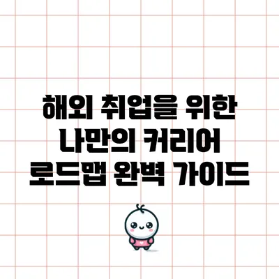 해외 취업을 위한 나만의 커리어 로드맵 완벽 가이드