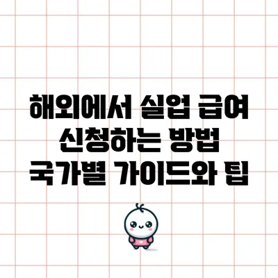 해외에서 실업 급여 신청하는 방법: 국가별 가이드와 팁