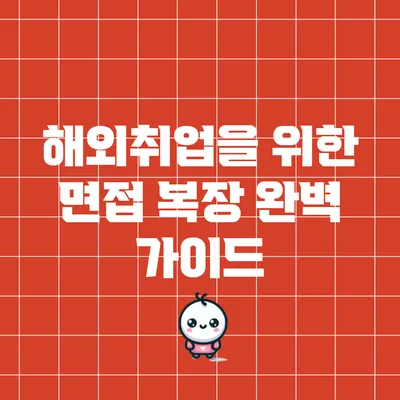 해외취업을 위한 면접 복장 완벽 가이드