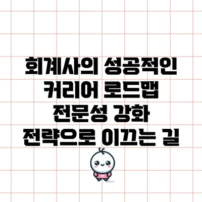 회계사의 성공적인 커리어 로드맵: 전문성 강화 전략으로 이끄는 길