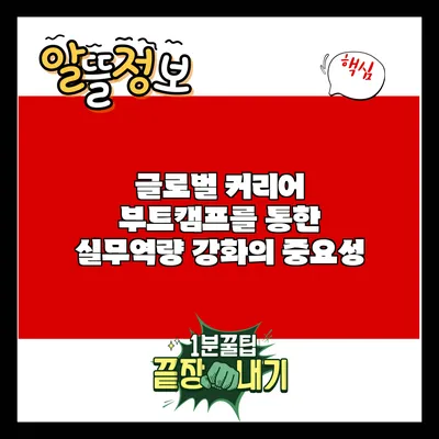 글로벌 커리어 부트캠프를 통한 실무역량 강화의 중요성