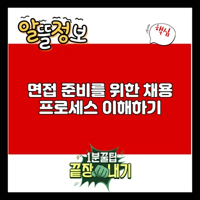 면접 준비를 위한 채용 프로세스 이해하기