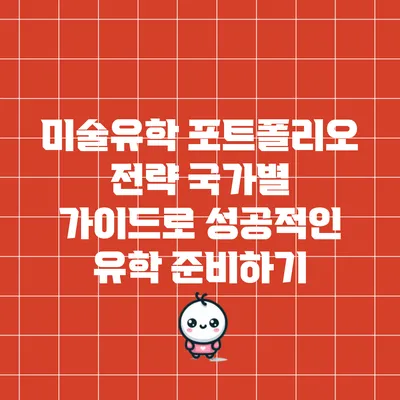 미술유학 포트폴리오 전략: 국가별 가이드로 성공적인 유학 준비하기