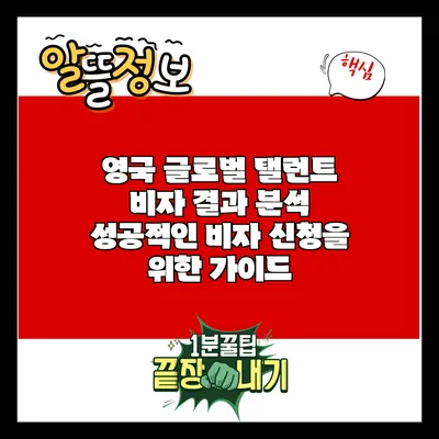 영국 글로벌 탤런트 비자 결과 분석: 성공적인 비자 신청을 위한 가이드