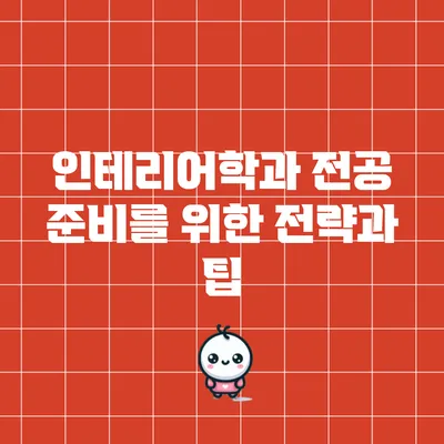 인테리어학과 전공 준비를 위한 전략과 팁