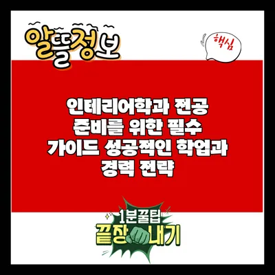 인테리어학과 전공 준비를 위한 필수 가이드: 성공적인 학업과 경력 전략