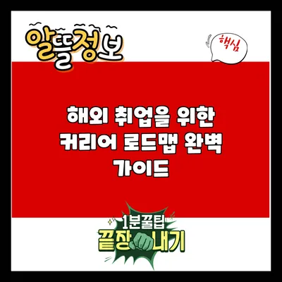 해외 취업을 위한 커리어 로드맵 완벽 가이드