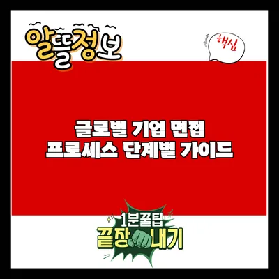 글로벌 기업 면접 프로세스 단계별 가이드