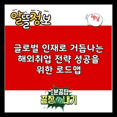 글로벌 인재로 거듭나는 해외취업 전략: 성공을 위한 로드맵