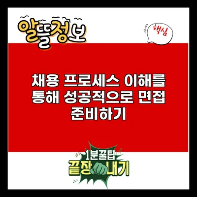 채용 프로세스 이해를 통해 성공적으로 면접 준비하기